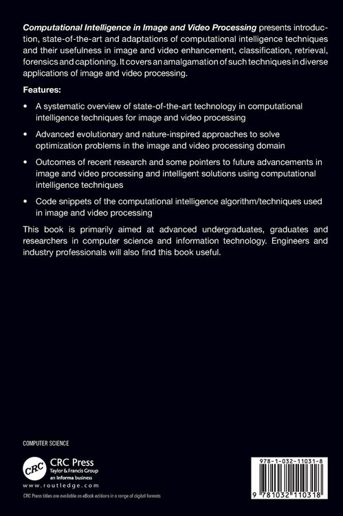 Produktbild: Computational Intelligence in Image and Video Processing