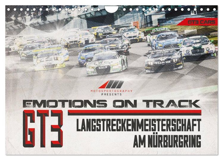 Produktbild: Emotions on Track - Langstreckenmeisterschaft am N&uuml;rburgring - GT3 (Wandkalender 2026 DIN A4 quer), CALVENDO Monatskalender