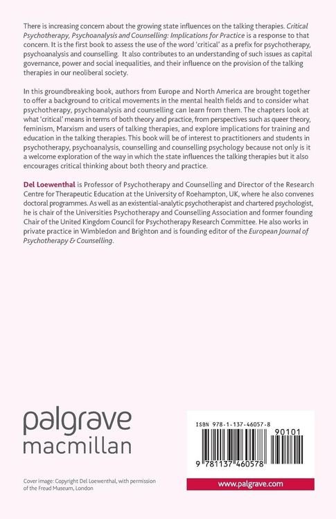 Produktbild: Critical Psychotherapy, Psychoanalysis and Counselling