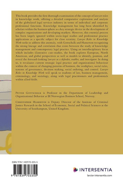 Produktbild: Lawyer Roles in Knowledge Work