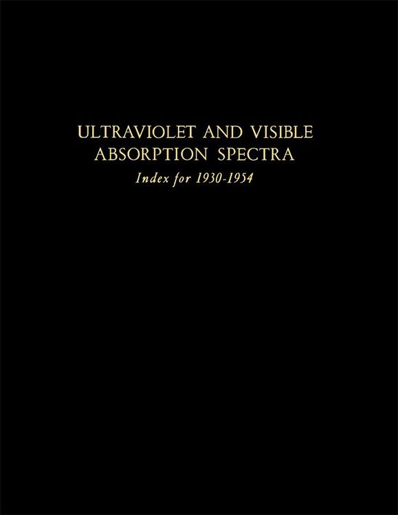 Produktbild: Ultraviolet and Visible Absorption Spectra