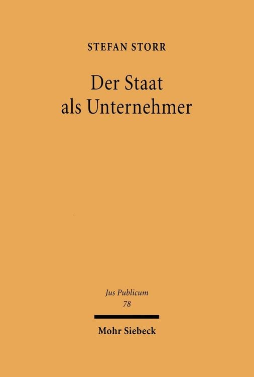 Produktbild: Der Staat als Unternehmer