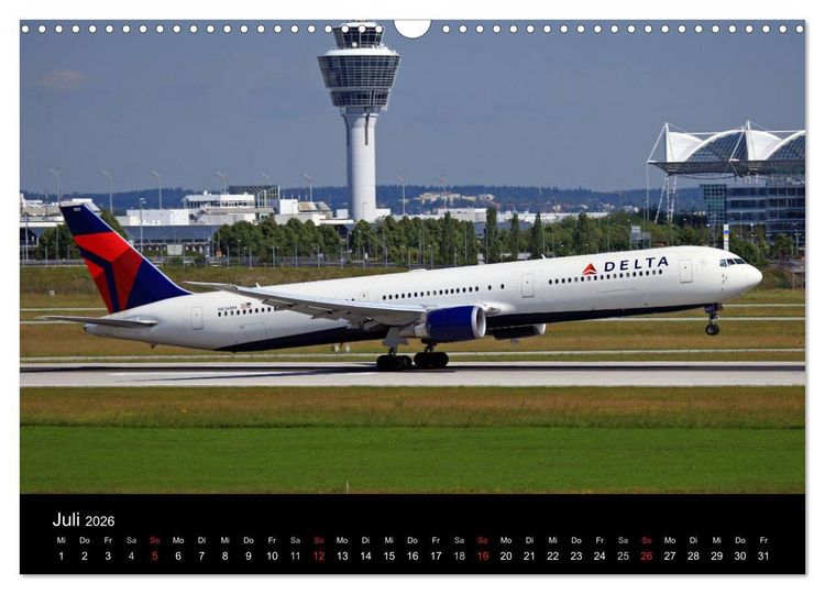 Produktbild: Flugverkehr (Wandkalender 2026 DIN A3 quer), CALVENDO Monatskalender