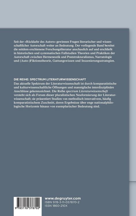 Produktbild: Theorien und Praktiken der Autorschaft