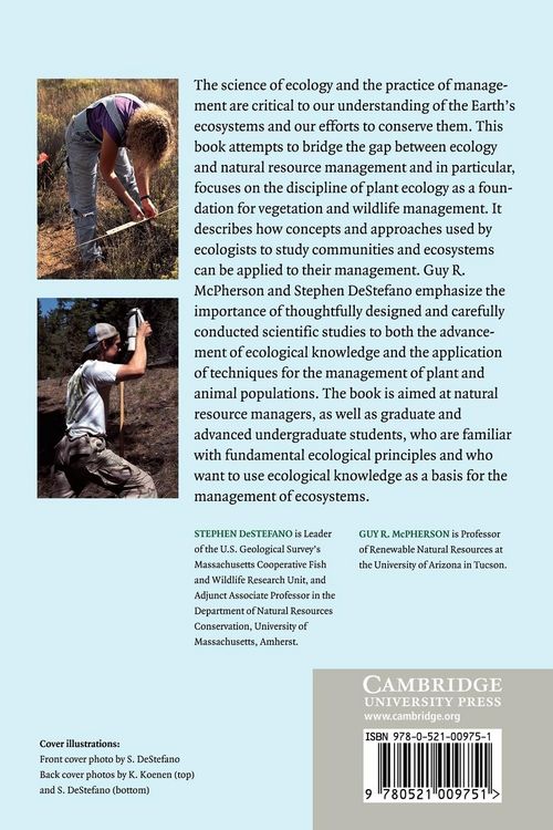 Produktbild: Applied Ecology and Natural Resource Management