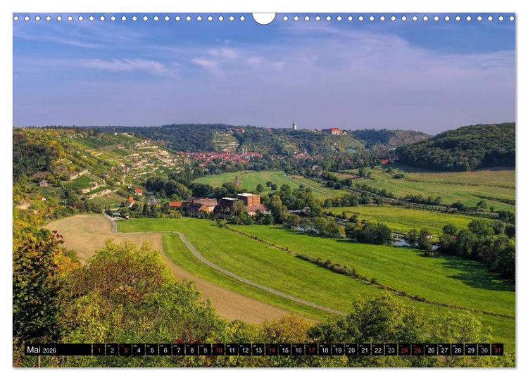 Produktbild: Saale-Unstrut - Region aus Wein und Stein (Wandkalender 2026 DIN A3 quer), CALVENDO Monatskalender