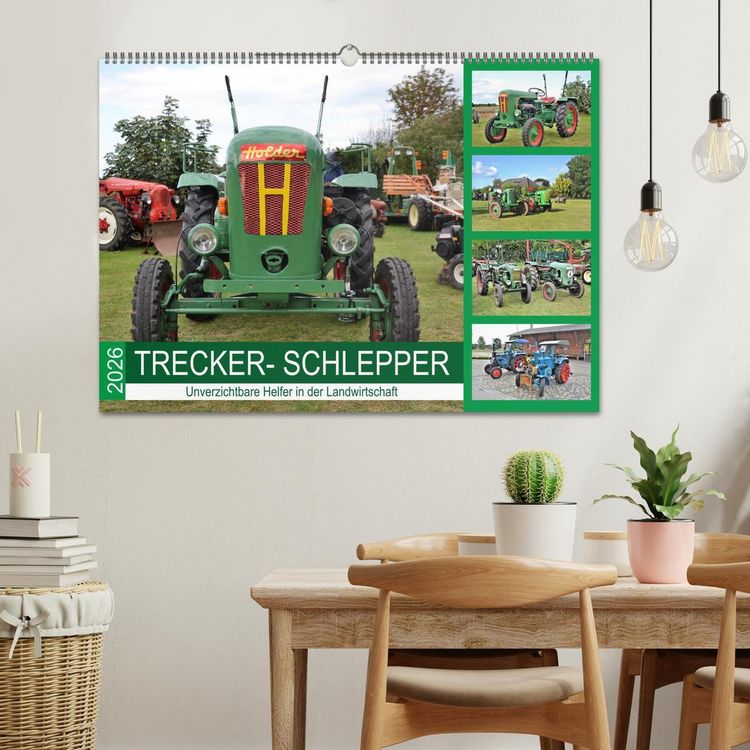 Produktbild: TRECKER-SCHLEPPER. Unverzichtbare Helfer in der Landwirtschaft (Wandkalender 2026 DIN A2 quer), CALVENDO Monatskalender