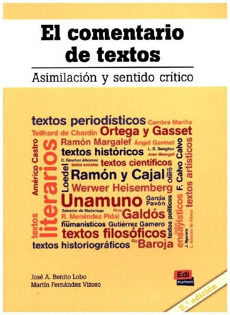 Produktbild: El comentario de textos : asimilaci&oacute;n y sentido cr&iacute;tico