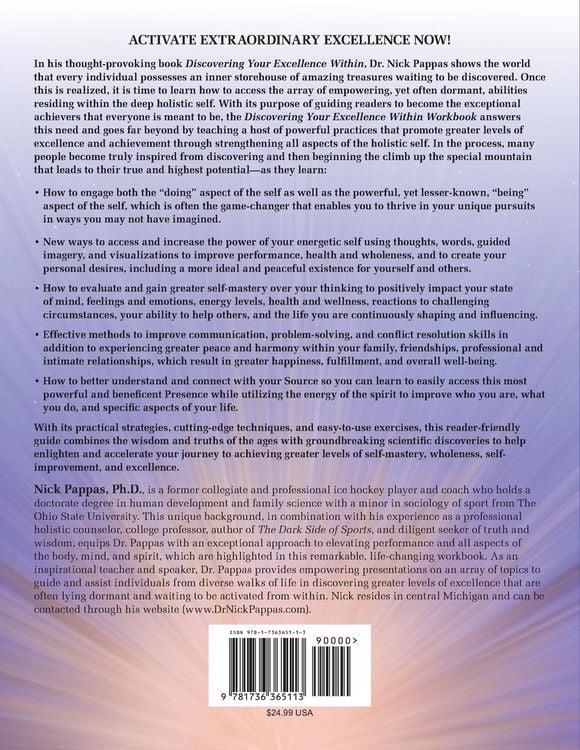 Produktbild: Discovering Your Excellence Within: Workbook: A Holistic Guide To Being Your Best