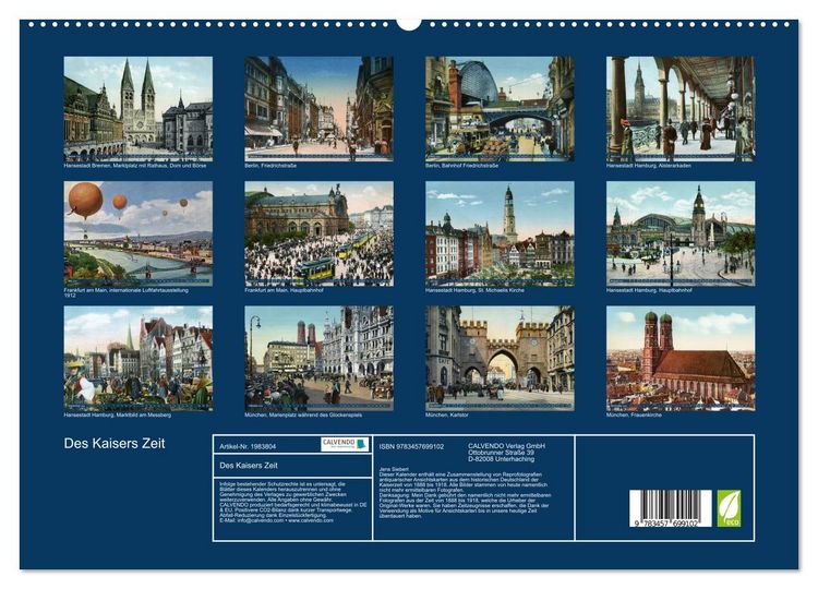 Produktbild: Des Kaisers Zeit (hochwertiger Premium Wandkalender 2026 DIN A2 quer), Kunstdruck in Hochglanz