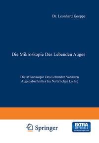 Produktbild: Die Mikroskopie des Lebenden Auges