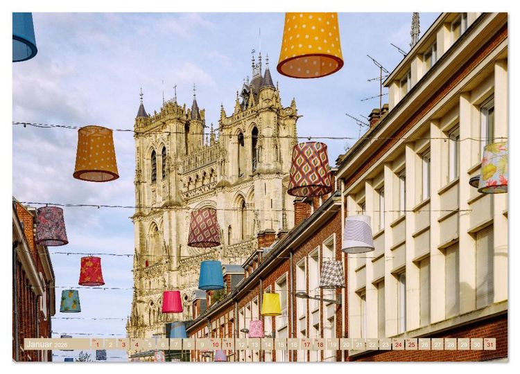Produktbild: Amiens. Die leise Sch&ouml;nheit Nordfrankreichs (Wandkalender 2026 DIN A3 quer), CALVENDO Monatskalender