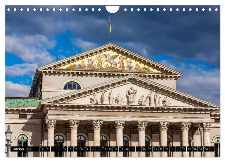 Produktbild: M&Uuml;NCHEN Impressionen einer Weltstadt (Wandkalender 2026 DIN A4 quer), CALVENDO Monatskalender