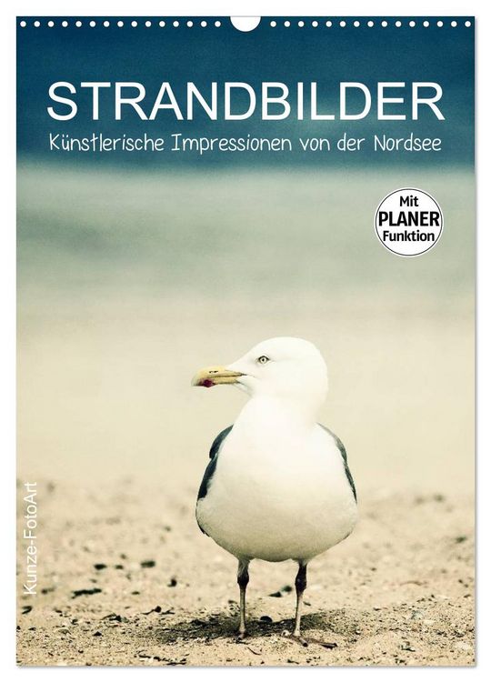 Produktbild: Strandbilder - K&uuml;nstlerische Impressionen von der Nordsee (Wandkalender 2026 DIN A3 hoch), CALVENDO Monatskalender