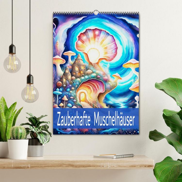 Produktbild: Zauberhafte Muschelh&auml;user (Wandkalender 2026 DIN A2 hoch), CALVENDO Monatskalender
