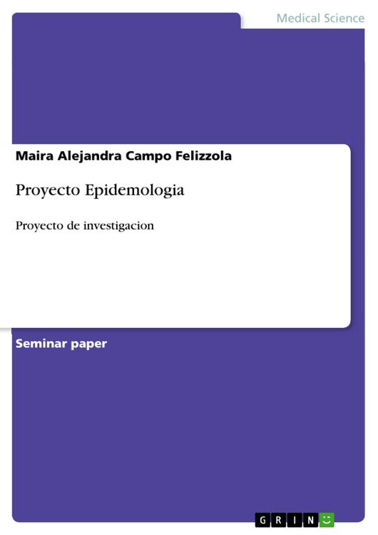 Produktbild: Proyecto Epidemologia