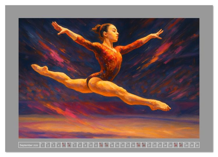 Produktbild: motionART Der Augenblick z&auml;hlt (Tischkalender 2026 DIN A5 quer), CALVENDO Monatskalender