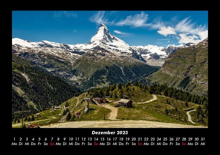 Produktbild: Landschaftskalender 2025 Fotokalender DIN A3