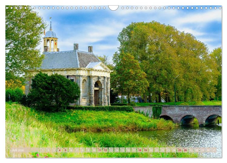 Produktbild: Ein Blick auf Enkhuizen in Holland (Wandkalender 2026 DIN A3 quer), CALVENDO Monatskalender