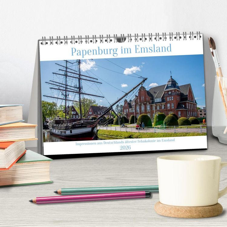 Produktbild: Papenburg im Emsland (Tischkalender 2026 DIN A5 quer), CALVENDO Monatskalender