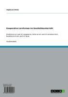 Produktbild: Kooperative Lernformen im Geschichtsunterricht