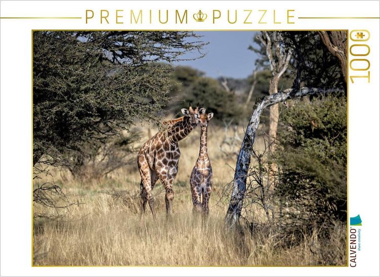 Produktbild: CALVENDO Puzzle Giraffen in der Savanne | 1000 Teile Lege-Gr&ouml;&szlig;e 64x48cm Foto-Puzzle f&uuml;r gl&uuml;ckliche Stunden