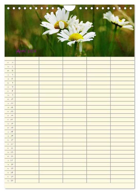 Produktbild: Der Naturgarten Familienplaner (Wandkalender 2026 DIN A4 hoch), CALVENDO Monatskalender