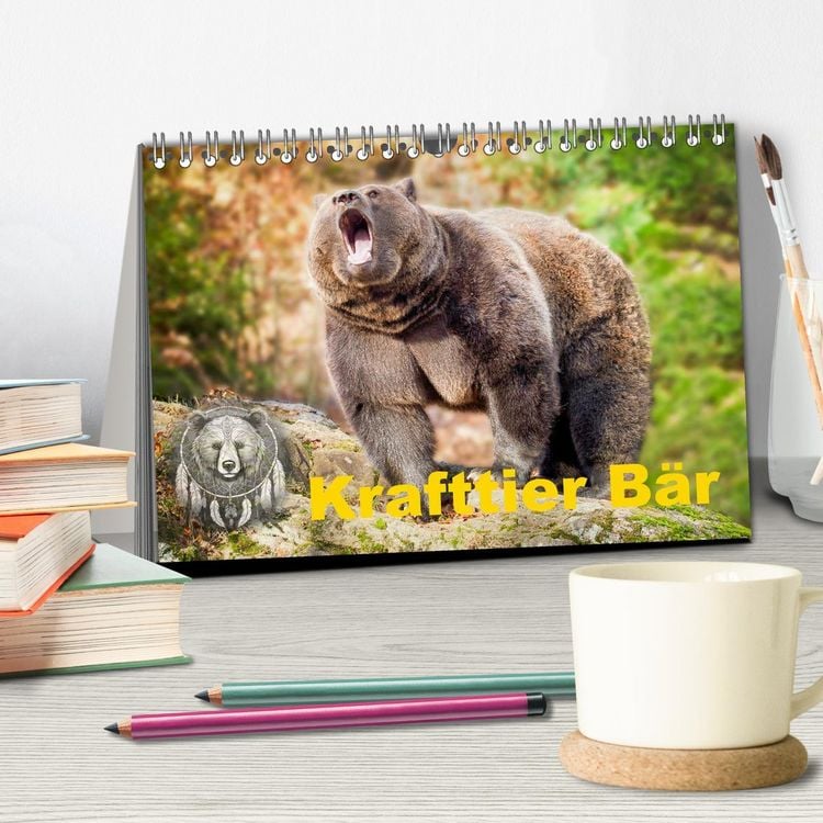 Produktbild: Krafttier B&auml;r (Tischkalender 2026 DIN A5 quer), CALVENDO Monatskalender