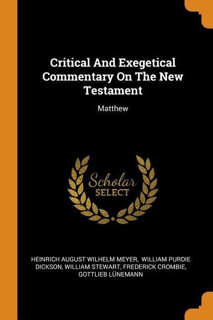 Produktbild: Critical and Exegetical Commentary on the New Testament: Matthew