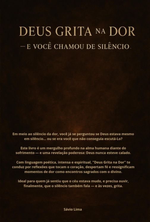 Produktbild: Deus Falava Na Dor, E Voc&ecirc; Chamou De Sil&ecirc;ncio