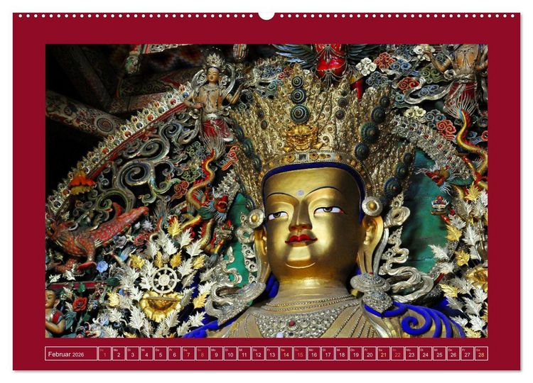 Produktbild: Buddhas & Bhodisattvas (hochwertiger Premium Wandkalender 2026 DIN A2 quer), Kunstdruck in Hochglanz