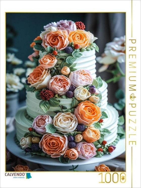 Produktbild: CALVENDO Puzzle Liebe gebacken, f&uuml;r immer verliebt | 1000 Teile Lege-Gr&ouml;&szlig;e 64x48cm Foto-Puzzle f&uuml;r gl&uuml;ckliche Stunden