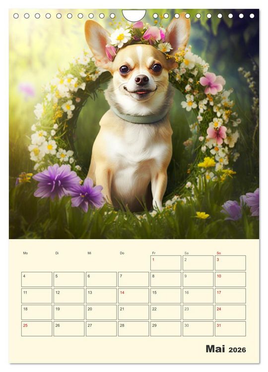 Produktbild: Witzige Chihuahuas. Gl&uuml;ckliche Temperamentb&uuml;ndel (Wandkalender 2026 DIN A4 hoch), CALVENDO Monatskalender