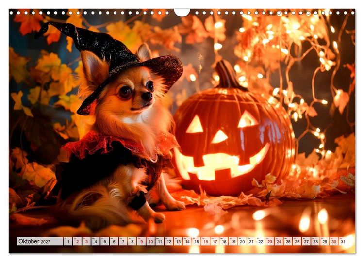 Produktbild: Niedliche Chihuahuas (Wandkalender 2027 DIN A3 quer), CALVENDO Monatskalender