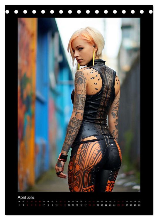 Produktbild: Cybergirls (Tischkalender 2026 DIN A5 hoch), CALVENDO Monatskalender