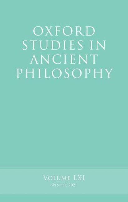 Produktbild: Oxford Studies in Ancient Philosophy, Volume 61