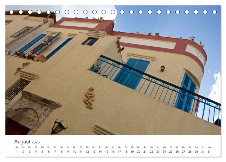 Produktbild: TEL AVIV Fassaden (Tischkalender 2026 DIN A5 quer), CALVENDO Monatskalender