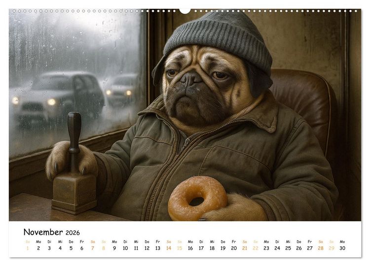 Produktbild: Dienst nach Vorschrift (hochwertiger Premium Wandkalender 2026 DIN A2 quer), Kunstdruck in Hochglanz