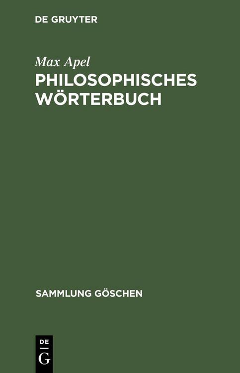 Produktbild: Philosophisches W&ouml;rterbuch
