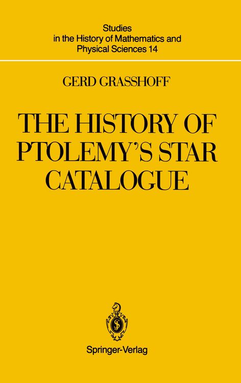 Produktbild: The History of Ptolemy&rsquo;s Star Catalogue