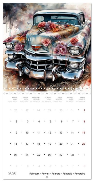 Produktbild: De la m&eacute;canique po&eacute;tique (Calendrier mural carr&eacute; 2026 30x30 cm) Calendrier double avec une page pour vos prises de notes