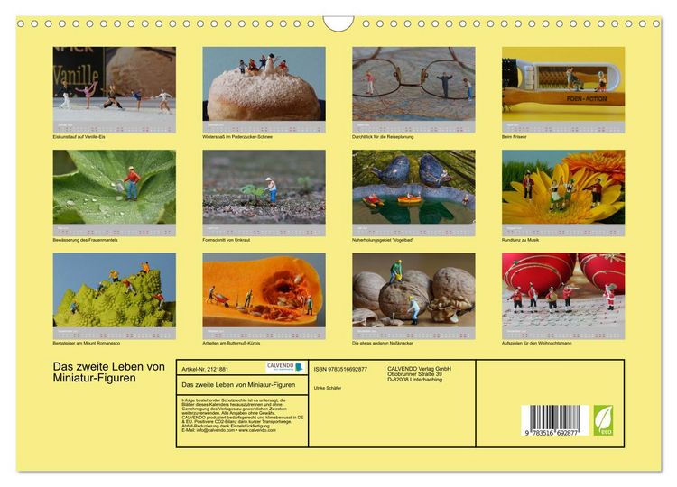 Produktbild: Das zweite Leben von Miniatur-Figuren (Wandkalender 2026 DIN A3 quer), CALVENDO Monatskalender