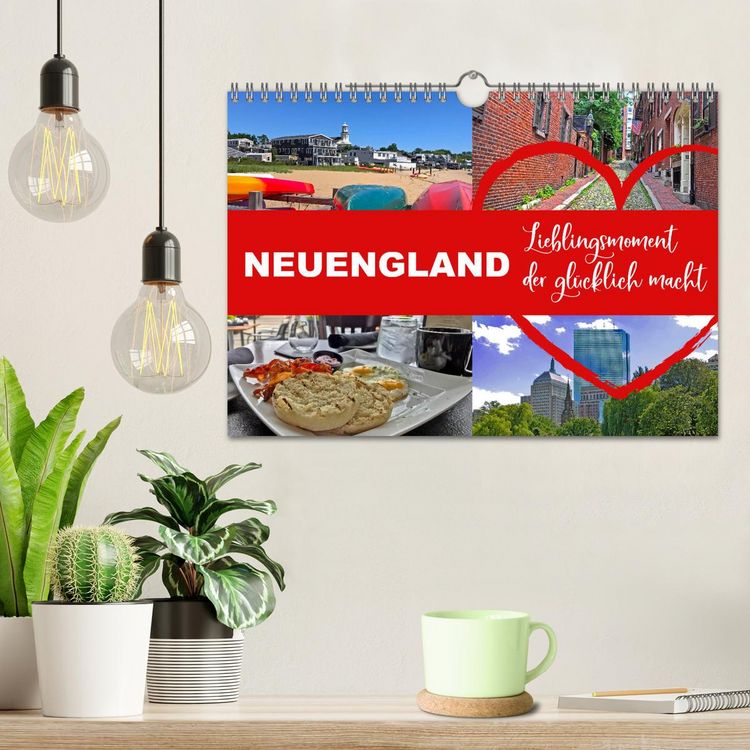Produktbild: Neuengland USA Kalender 2026 (Wandkalender 2026 DIN A4 quer), CALVENDO Monatskalender