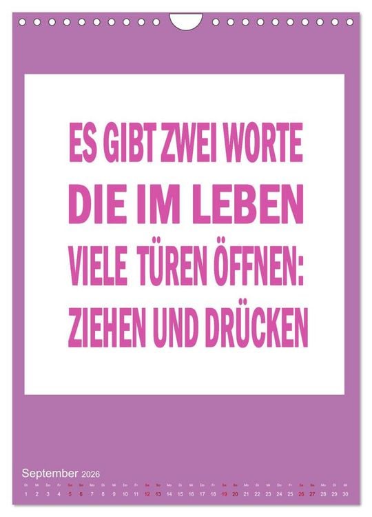 Produktbild: Memo an mich (Wandkalender 2026 DIN A4 hoch), CALVENDO Monatskalender
