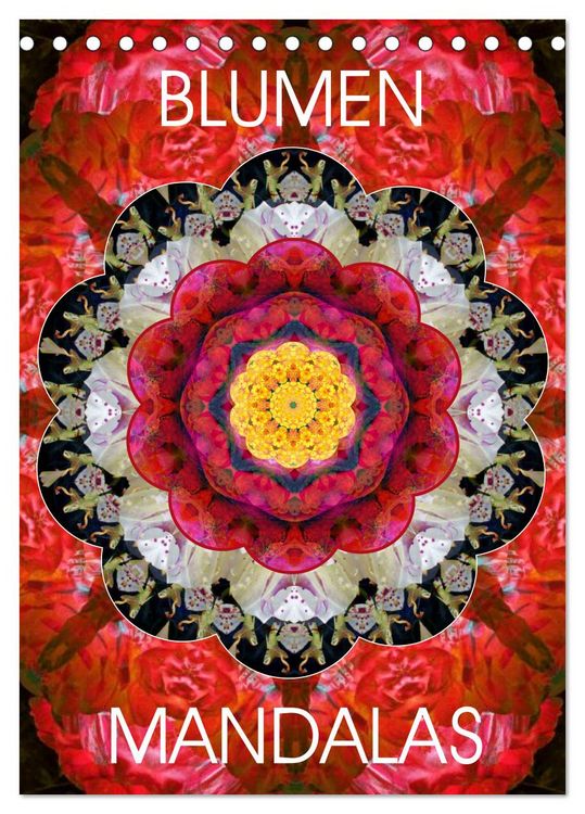 Produktbild: BLUMEN MANDALAS (Tischkalender 2026 DIN A5 hoch), CALVENDO Monatskalender