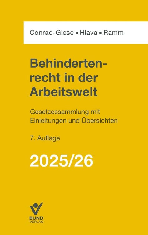 Produktbild: Behindertenrecht in der Arbeitswelt 2025/2026