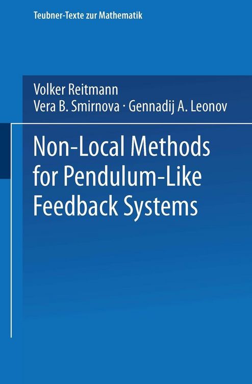 Produktbild: Non-Local Methods for Pendulum-Like Feedback Systems