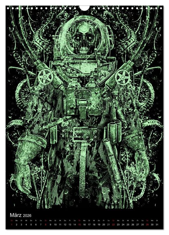 Produktbild: BLOODBOY/DARK ILLUSTRATION (Wandkalender 2026 DIN A3 hoch), CALVENDO Monatskalender