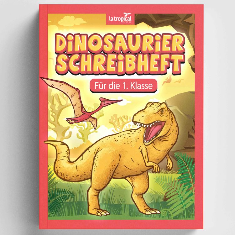 Produktbild: Dinosaurier Schreibheft f&uuml;r die 1. Klasse