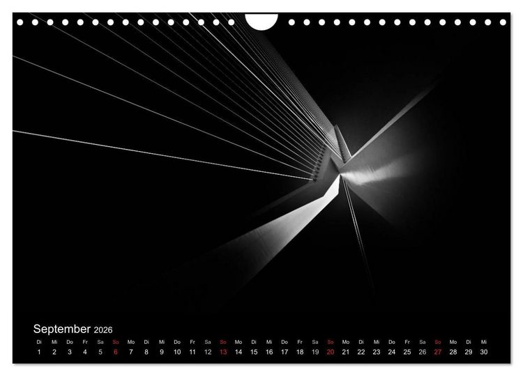 Produktbild: Black-Schwarz-Noir 2026 (Wandkalender 2026 DIN A4 quer), CALVENDO Monatskalender
